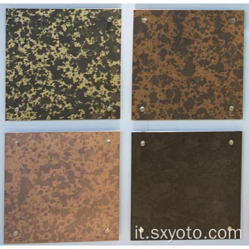 Materiali della decorazione Foglio di alluminio rivestito di colore per otturatore